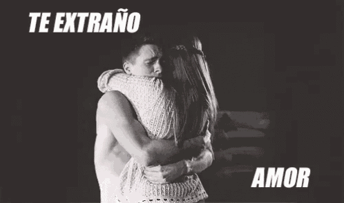 Te Extraño Amor Paraje Abrazandose GIF