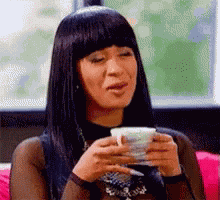 Tea Cardi B GIF
