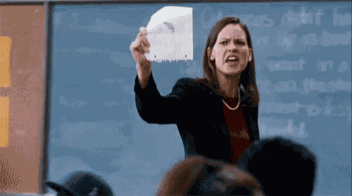 Teacher Gives An Exam GIF