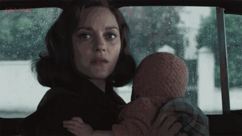 Terrified Marion Cotillard GIF