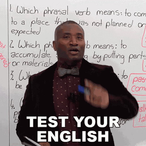 Test Your English James GIF