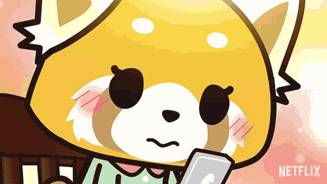 Texting Retsuko GIF