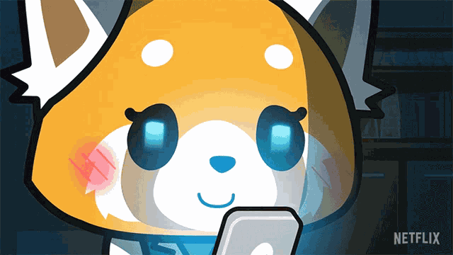 Texting Retsuko GIF