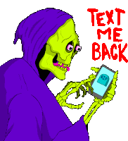 Textmeback Death Sticker