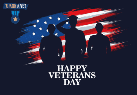 Thank A Vet Veterens Day GIF