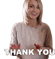 Thank You Ashley Crosby Sticker