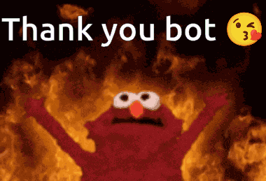 Thank You Bot Elmo GIF