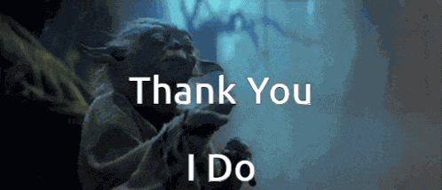 Thank You I Do Yoda GIF