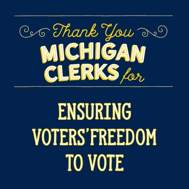 Thank You Michigan Clerks Thanks GIF