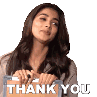 Thank You Pooja Hegde Sticker