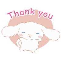 Thank You Sanrio Sticker