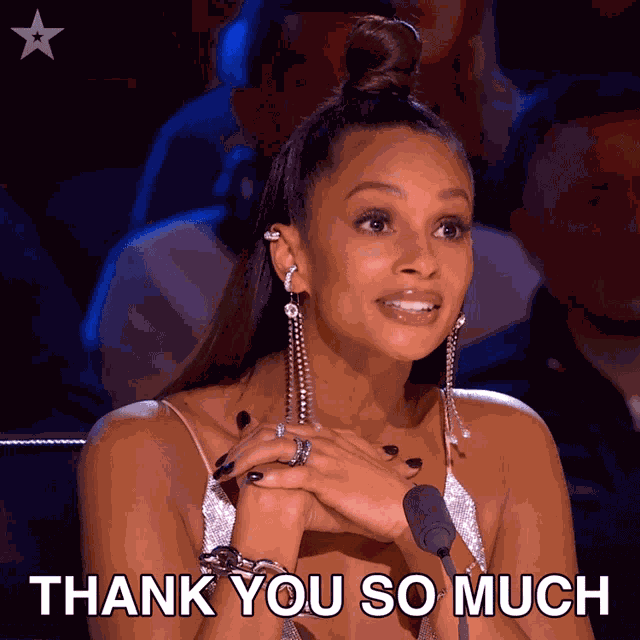 Thank You So Much Alesha Dixon GIF