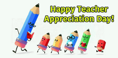 Thank You So Much Teachers Happy Teacher Appreciation Day GIF