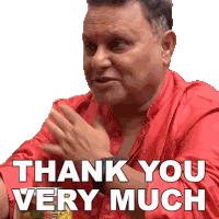 Thank You Very Much Anil Sharma Sticker