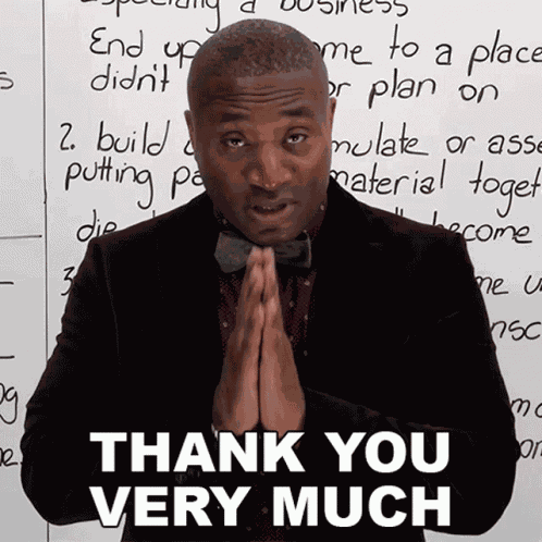 Thank You Very Much James GIF