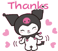 Thanks Kuromi Sticker