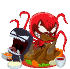 Thanksgiving Dinner Carnage Sticker