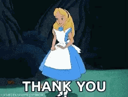 Thankyou Aliceinwonderland GIF