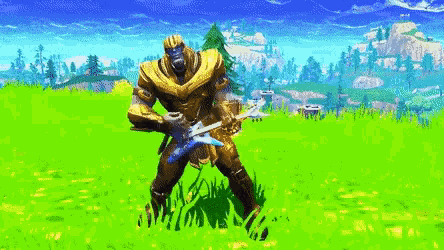 Thanos Playing Guitar GIF