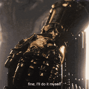 Thanos Thanos Fine I Will Do It Myself GIF