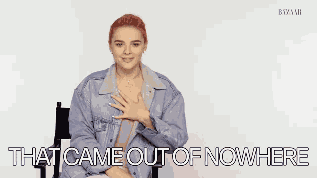 That Came Out Of Nowhere Out Of The Blue GIF