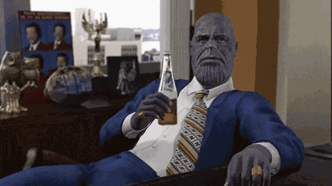That Escalated Quickly Thanos GIF