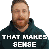 That Makes Sense Grady Smith Sticker