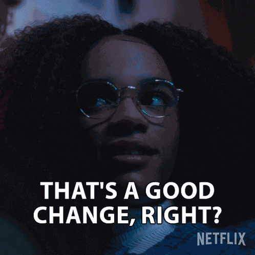 That'S A Good Change Right Elle Argent GIF
