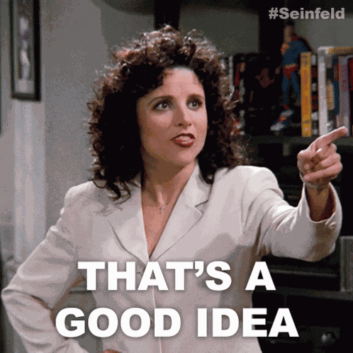 That'S A Good Idea Elaine Benes GIF