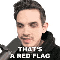 Thats A Red Flag Nik Popovic Sticker