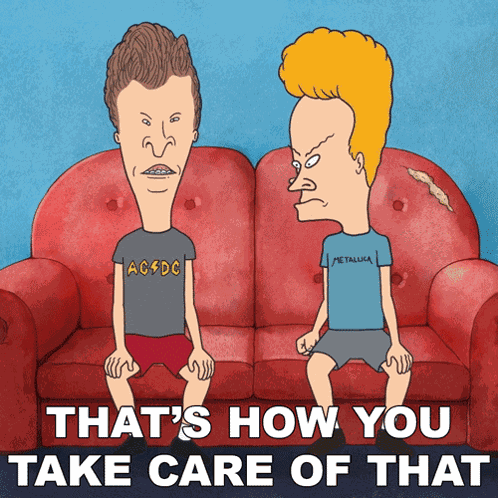 That'S How You Take Care Of It Butt-head GIF