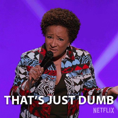 Thats Just Dumb Wanda Sykes GIF