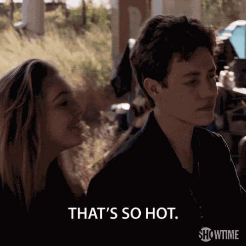 Thats So Hot Smile GIF