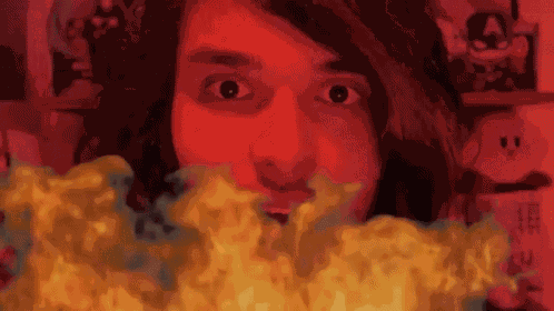 The Anime Man Fire GIF