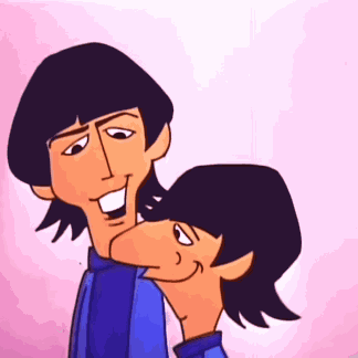 The Beatles Cartoon George Harrison GIF