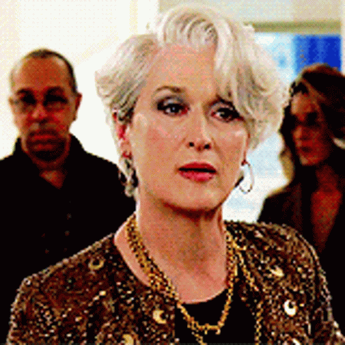The Devil Wears Prada Stare GIF