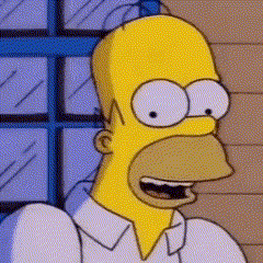 The Dud Sad Homer GIF