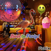 The Flamingo Born To Party GIF