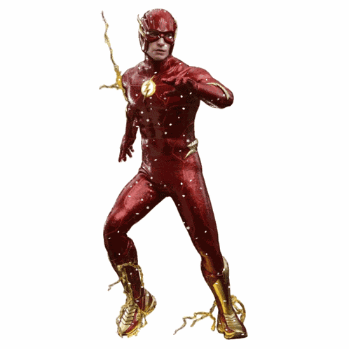 The Flash Snowing GIF