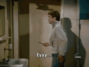 The Fonz Checks His Hair. GIF