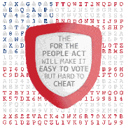 The For The People Act Will Make It Easy To Vote But Hard To Cheat Sticker
