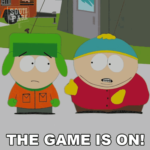 The Game Is On Eric Cartman GIF