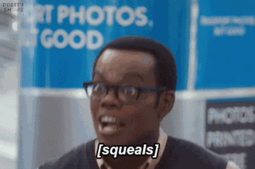The Good Place Excited GIF