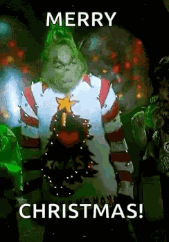 The Grinch I Love Xmas GIF
