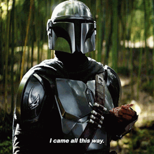 The Mandalorian I Came All This Way GIF