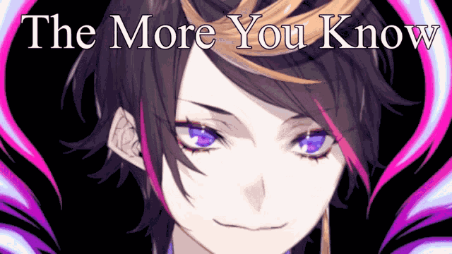 The More You Know Shu Yamino GIF