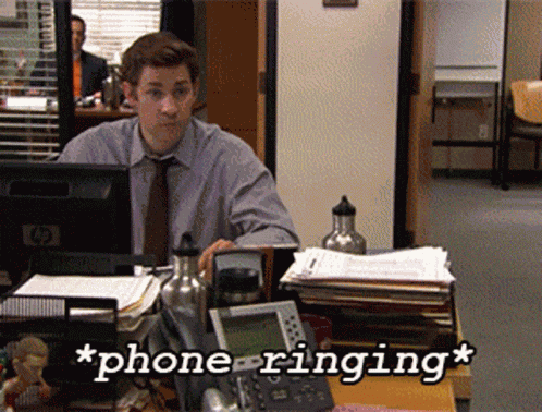 The Office Phone GIF