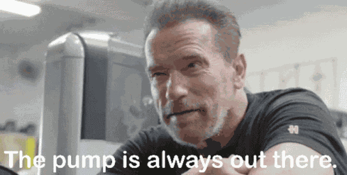 The Pump Is Out There Arnold Schwarzenegger GIF