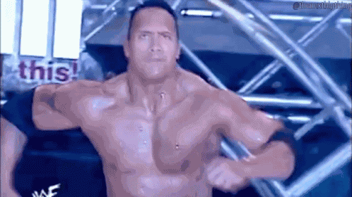 The Rock Run GIF