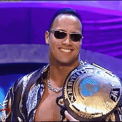 The Rock Smile GIF